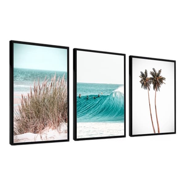 Quadros decorativos paisagem praia quarto sala