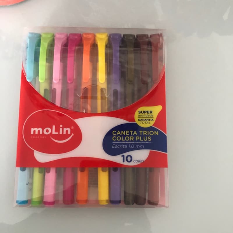 Kit caneta Trion Color Plus Molin