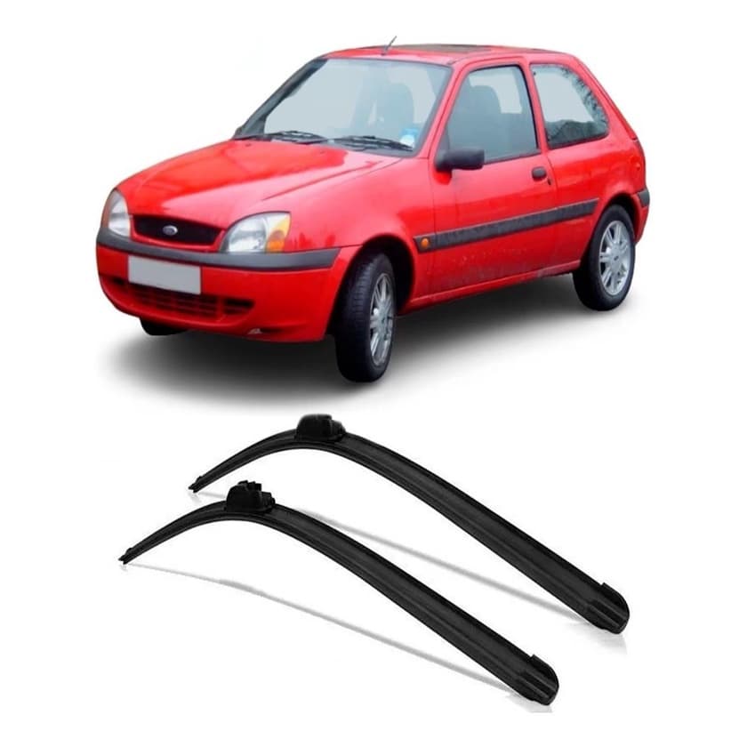 Par Palheta Parabrisa Silicone Fiesta Street 1996 A 2002