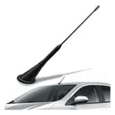 Antena Decorativa Haste Media Teto Carro Preta Universal