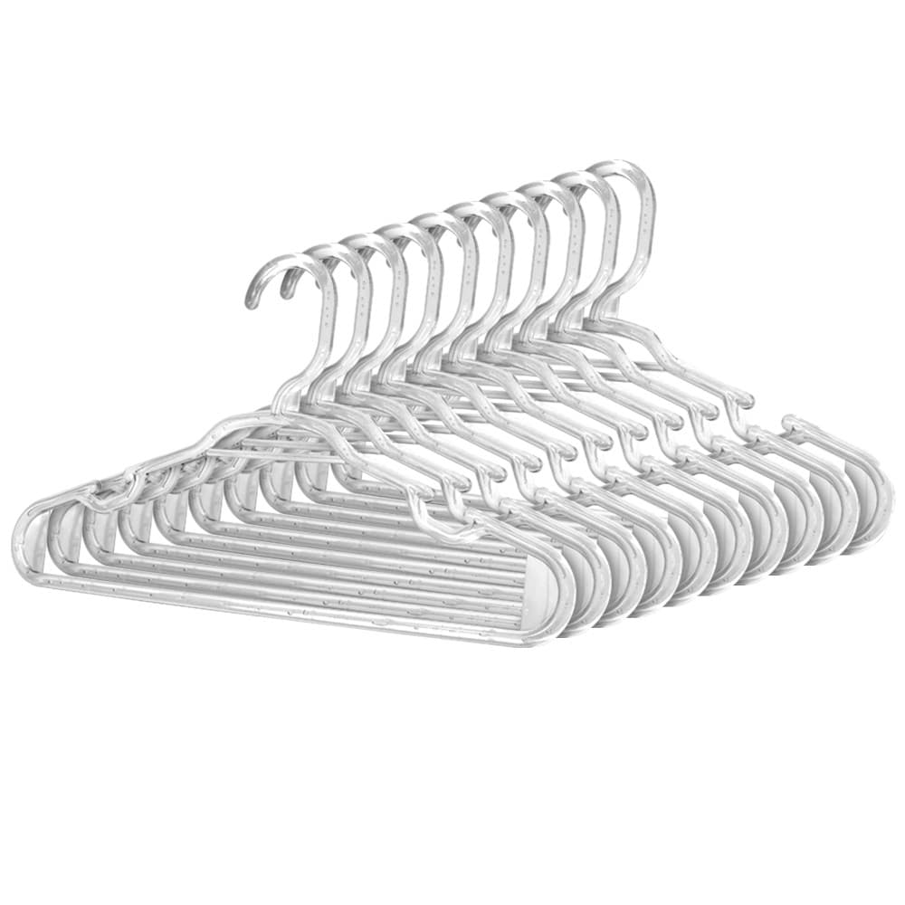 Cabide Infantil Acrílico Transparente Cristal 28 cm (30 unidades)