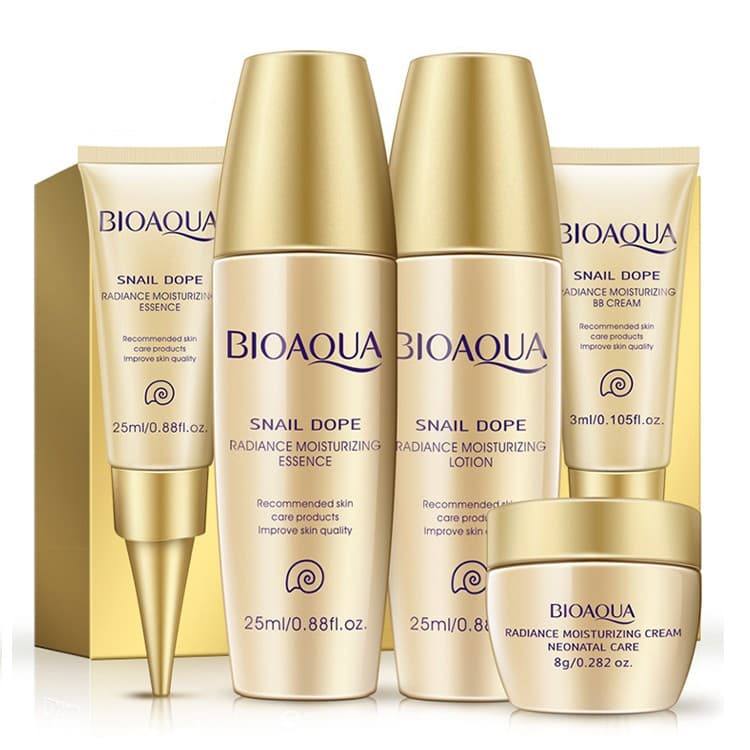 5 Peças Conjunto Creme Caracol Creme Clareador Asit Antienvelhecimento