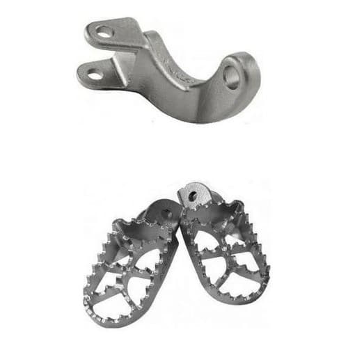 Kit Pedaleira E Suporte Curto Direito Crf 230 Aço Moto Anker
