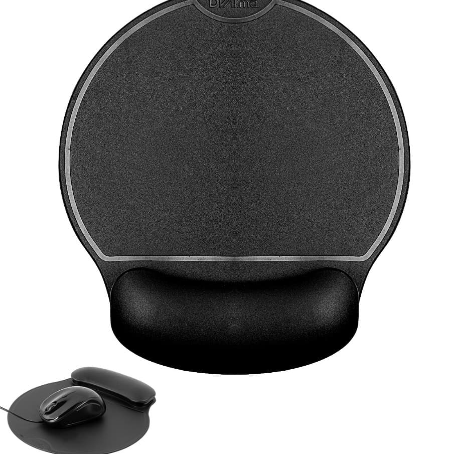 Mouse pad Ergonômico Lavável em PVC DVA Lima Preto
