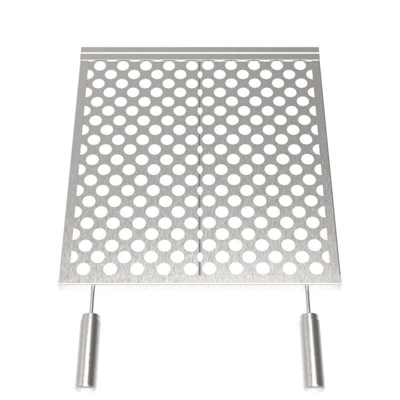 Grelha Moeda Inox 42cm Tela Moedeira Para Churrasco Churrasqueira M42