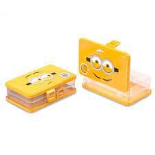 porta mascara de plastico duas divisão plasutil personagem mínios unicórnio meu malvado favorito simples