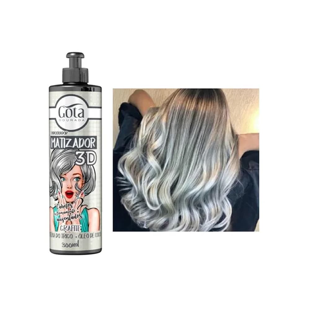 Matizador 3d Grafite Gota Dourada 300ml