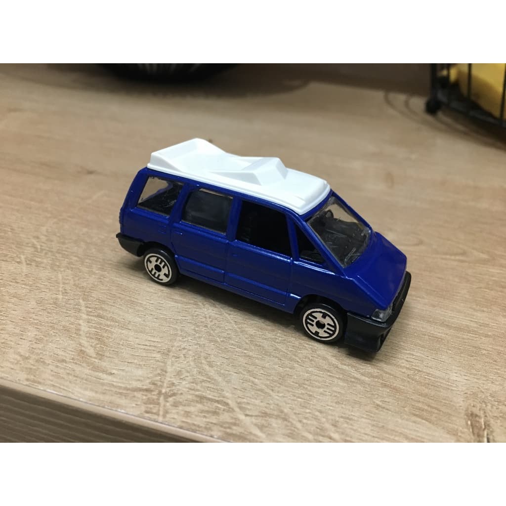 carro furgão van Renault Espace TSE azul teto branco da Guisval de metal carro de passeio 1/64