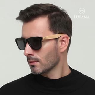 Óculos De Sol Masculino Feminino Justin Maderado Bambu Personalizado
