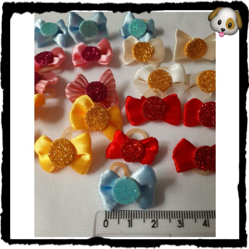 Lacinhos pet , laços penteado pet , cachorro , kit 20 unidades , acessórios pet ,  micro laços pet , banho e tosa