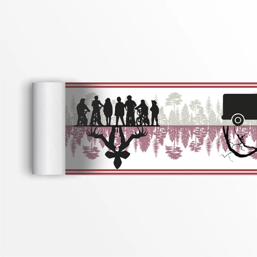 Faixa Decorativa Adesiva Stranger Things Teen Papel De Parede