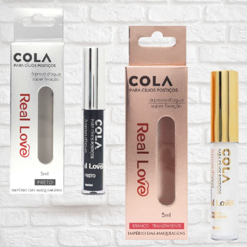 Cola Para Cílios Postiços a Prova D'Água Super Fixação 5ml - Real Love
