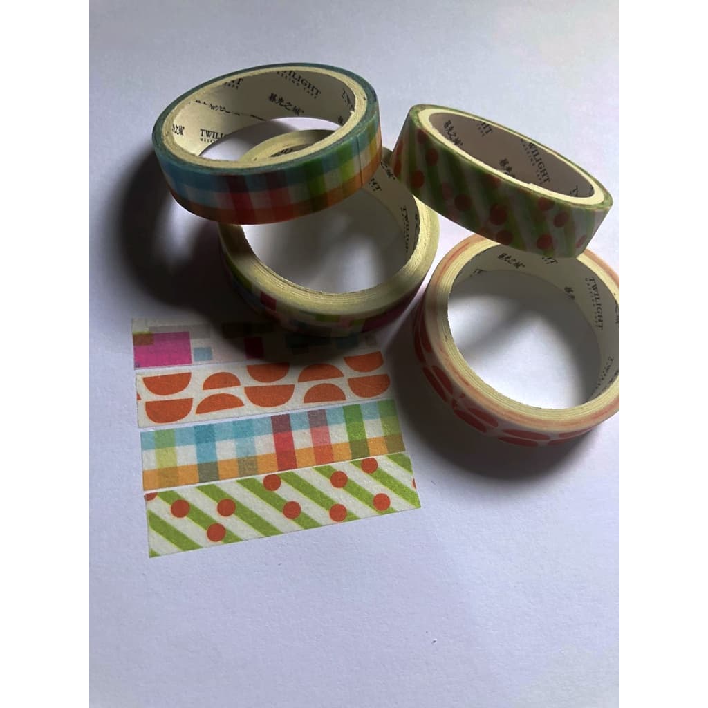EG12  Fita adesiva Washi Tape - Geometric Color,  1 unidade