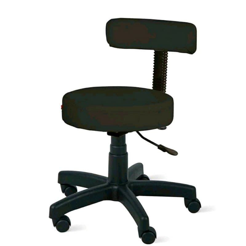 Cadeira Mocho Encosto Modelo Slin Preto