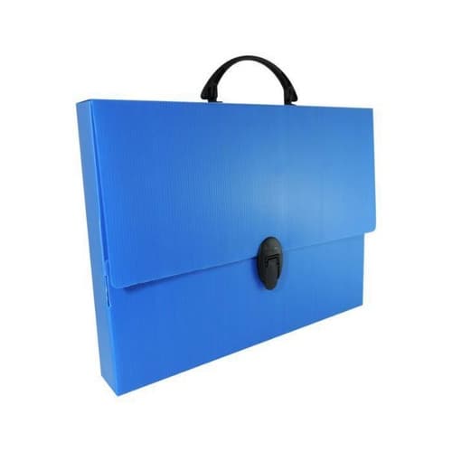 Maleta escolar 38x28x04cm polionda azul - POLIBRAS