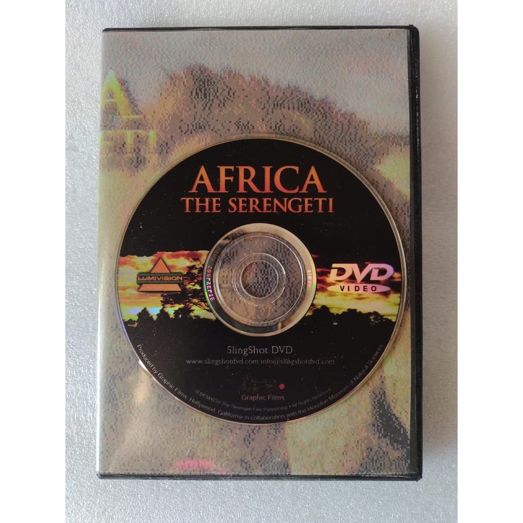 01 Dvd Mídia Física Africa Serengete +02 cd música