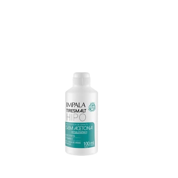 Removedor de esmaltes sem acetona Tiresmalt hipo Impala 100ml