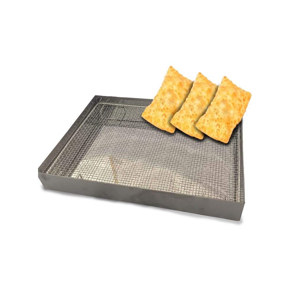 Escorredor Para Pasteis, Salgados e Frituras De 40 X 30 Em  Inox