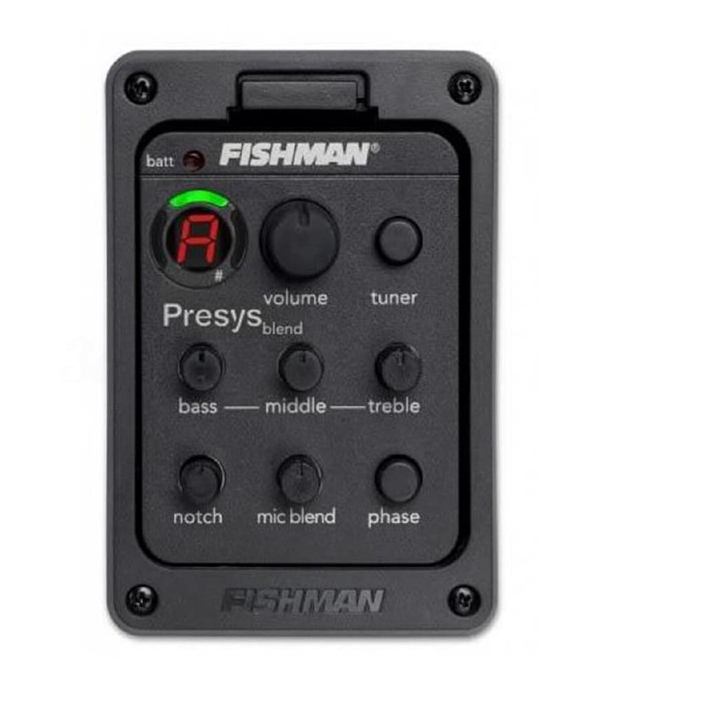 FISHMAN Presys 301 Mic Blend Modelo Duplo Pré-Amplificador De Guitarra EQ Tuner Piezo Pickup Beat