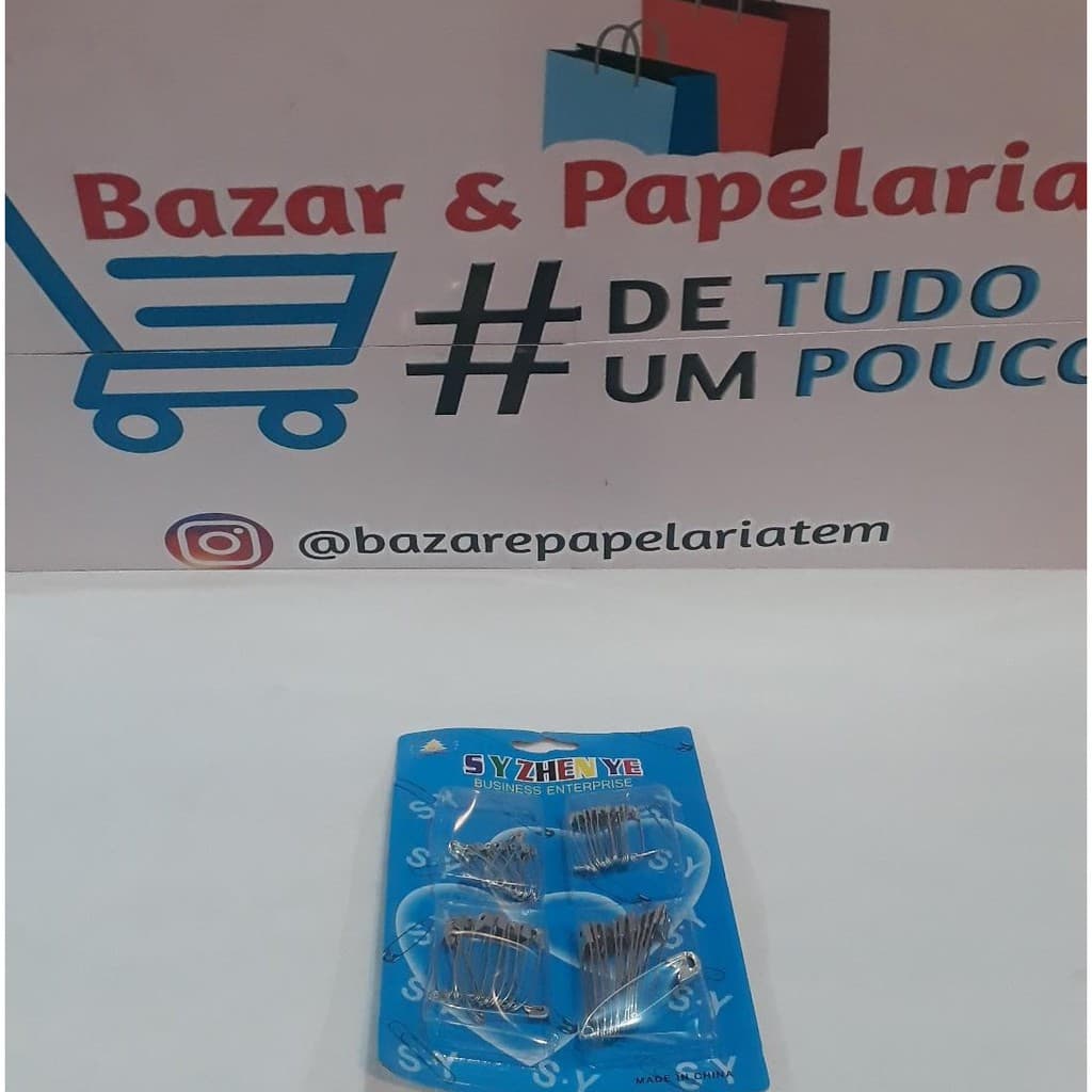 CONJUNTO COM 50 ALFINETES E 4 TAMANHOS DIFERENTES