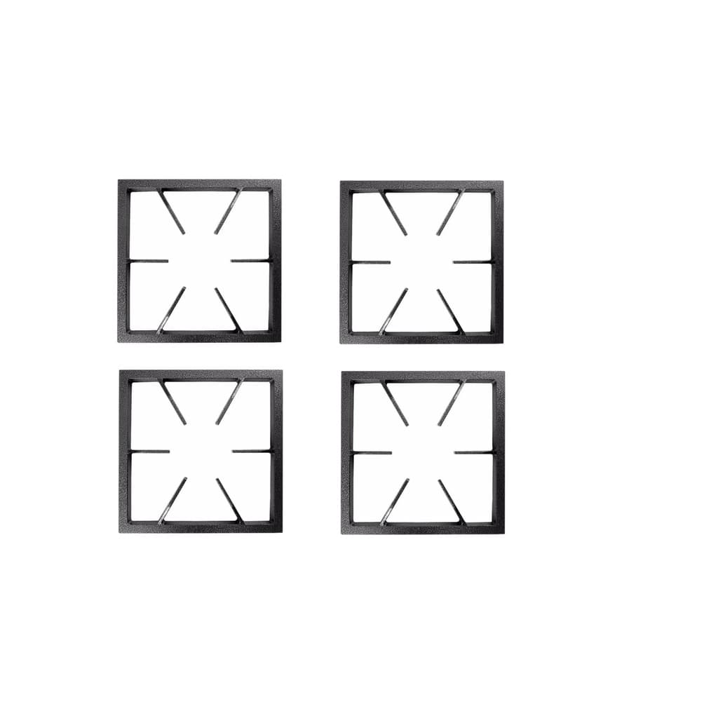 Grelha 6 Dedos Fogão Industrial 30x30 Ferro Fundido Kit 4 Pç