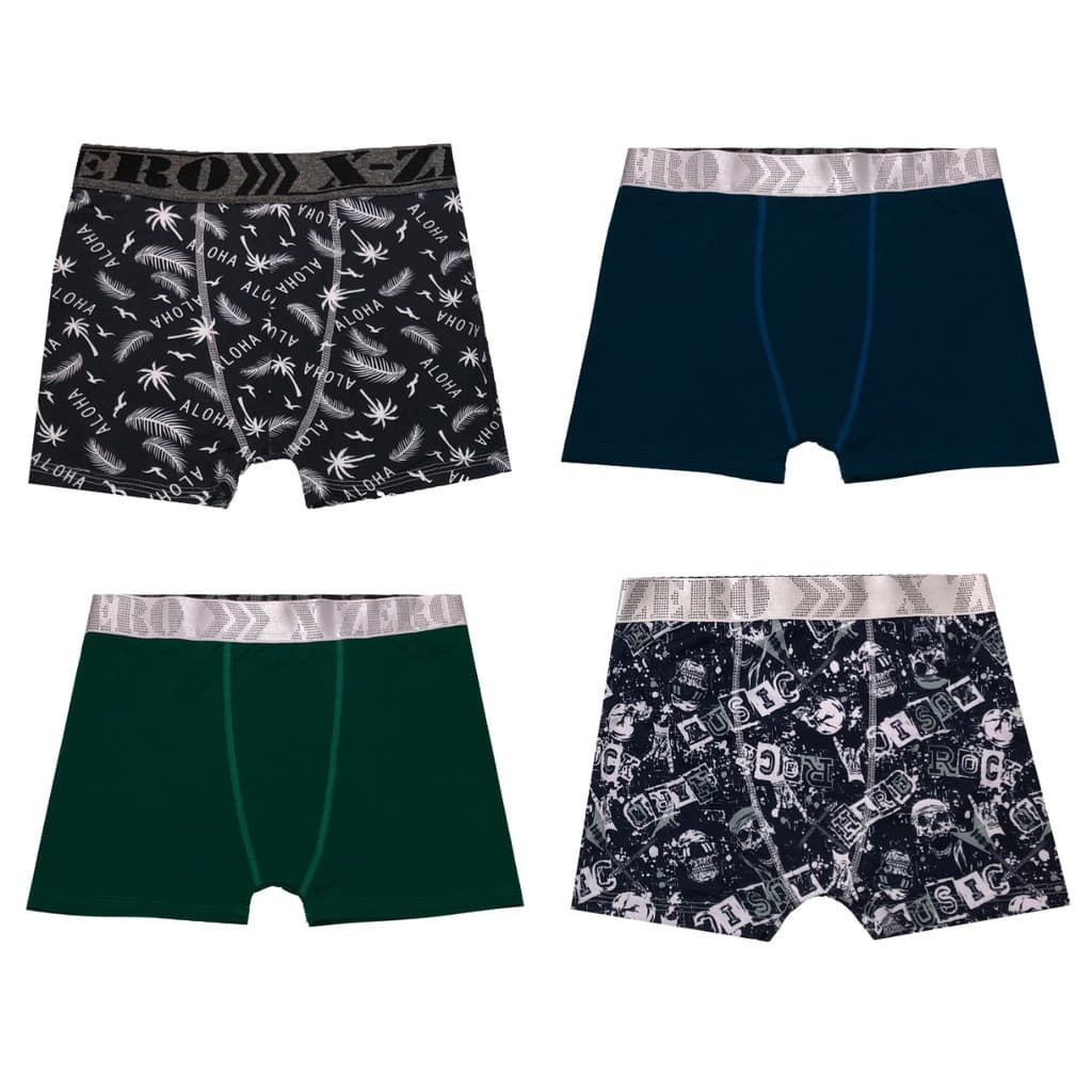 Kit 10 Cuecas Box Boxer Microfibra Diversas Cores