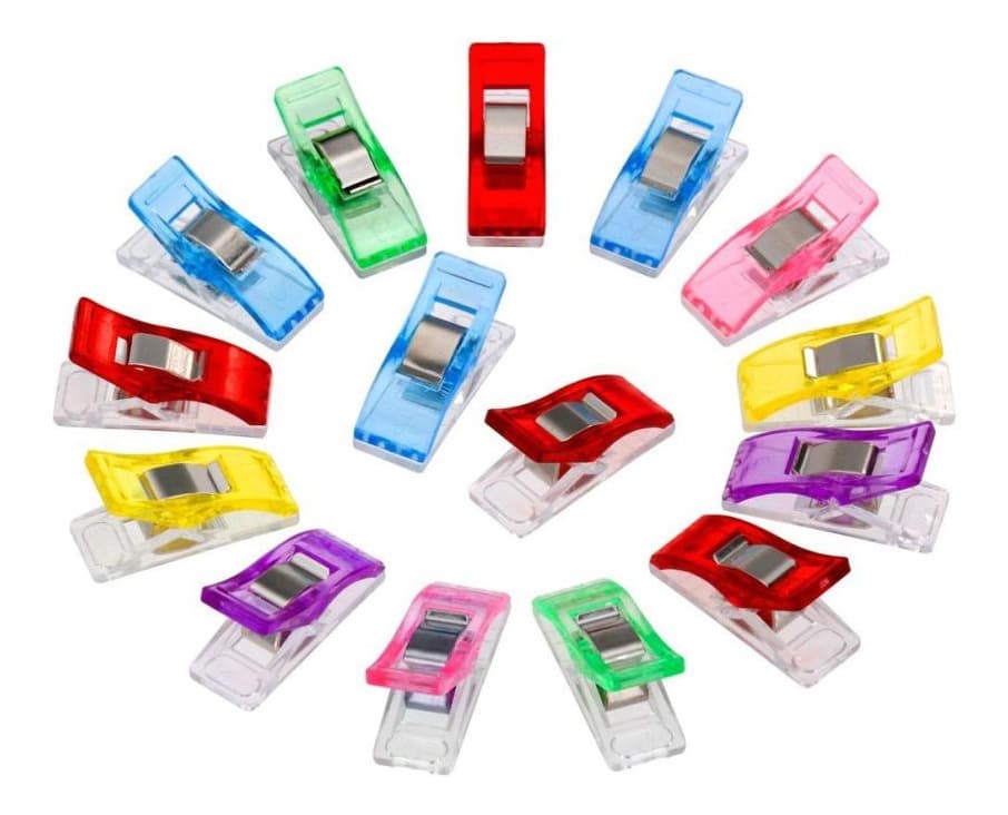 Kit Mini Clips Prendedor Pequeno Tecidos Papel Patchwork 10 Unidades