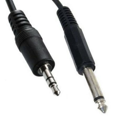 Cabo P10 mono x P2 stereo 2 mts
