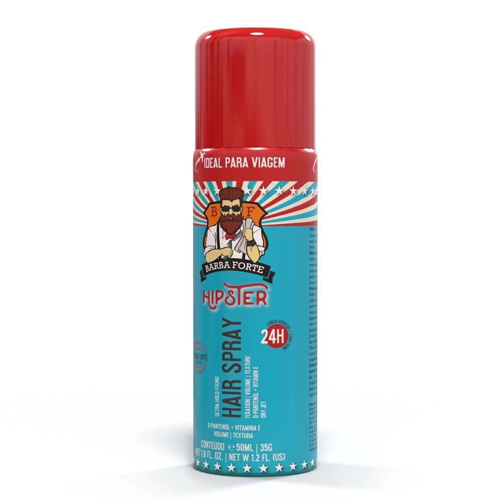 Fixador De Cabelo Ultra Hold Hair Spray Hipster Barba Forte