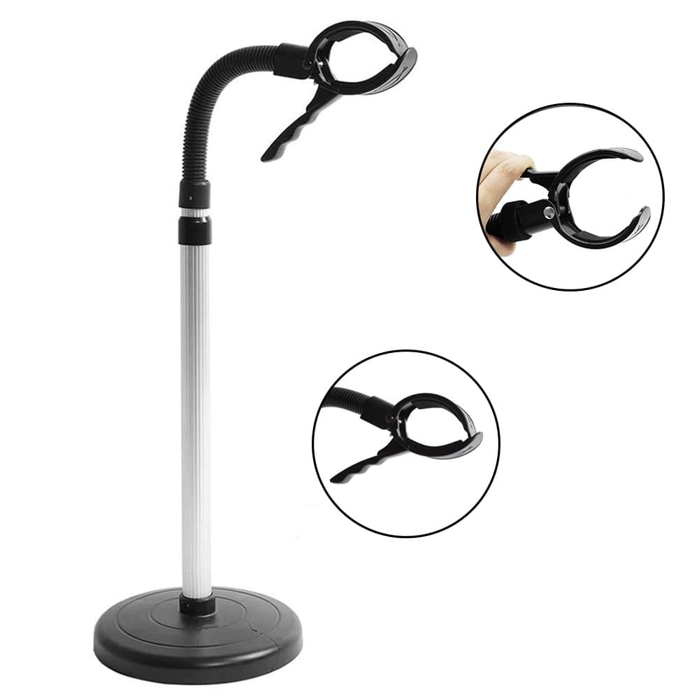 Suporte Secador de Cabelo Regulavel Chao Regulavel Cabeleireiro Salao Petshop Ajustavel Flexível