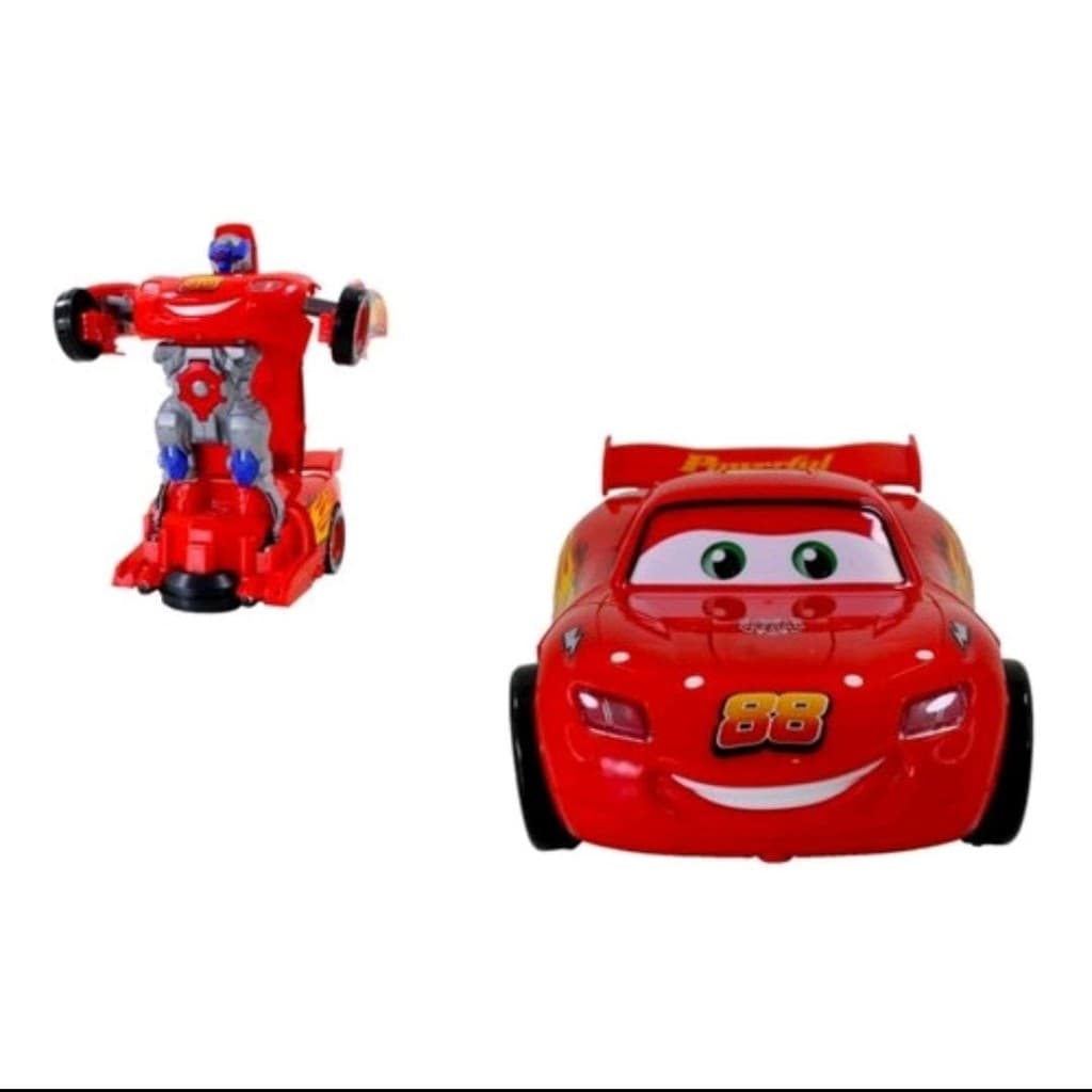 Brinquedo Transforme Carro Relâmpago Maqueen Com Luz e Musica