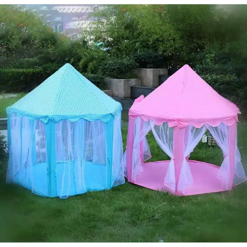 Barraca Tenda Infantil Rosa E Azul Cabana Externa e Interna Toca Perfeita Crianças Presente