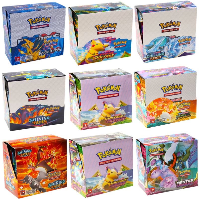 Coleção 324 Pcs Cartão Charizard Sun & Moon Lost Trovão TCG Evolutions Imfied Mente Jogo Brinquedos