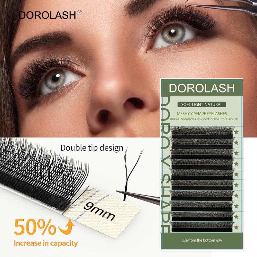 Extensão De Cílios DOROLASH yy , Formato y , volume Brasileiro , cashmere , Dos ,
