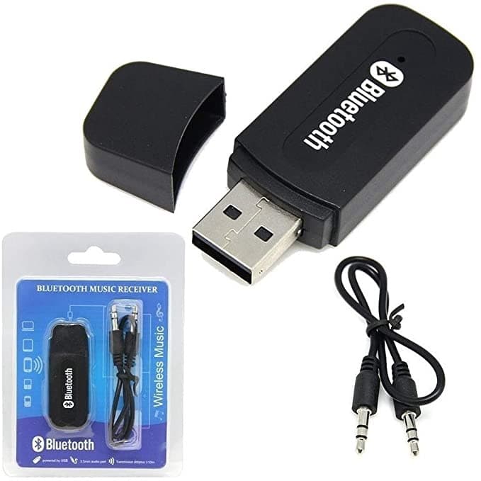 Adaptador Via Bluetooth Usb P2 Para Carro e Som Automotivo