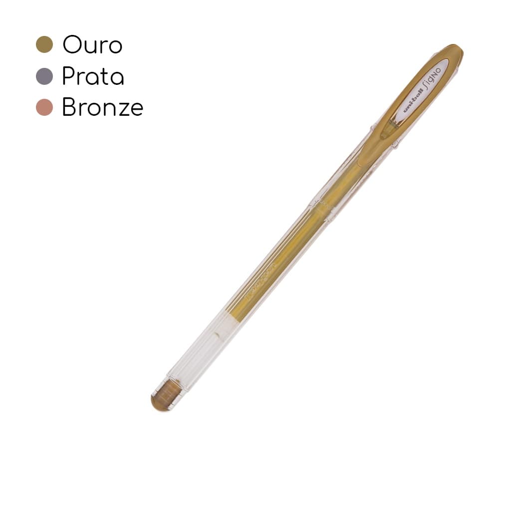 Caneta gel UNI-BALL Signo Noble Metal 0.7mm - UNIDADE