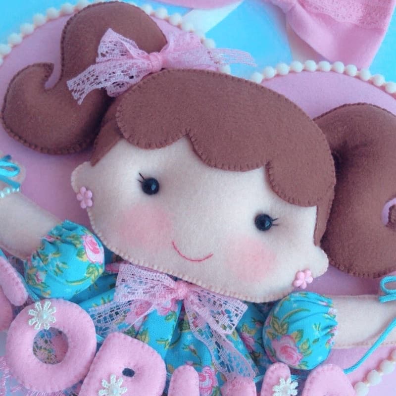 Porta maternidade amor de  menina
