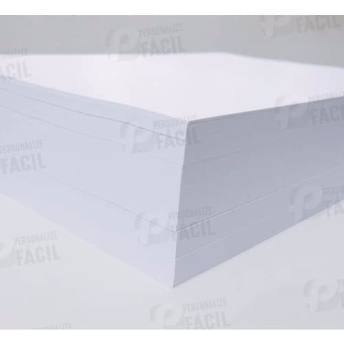 100 Papel 30x30 Offset 240g Gr Sulfite Branco para Scrapbook livre de ácido