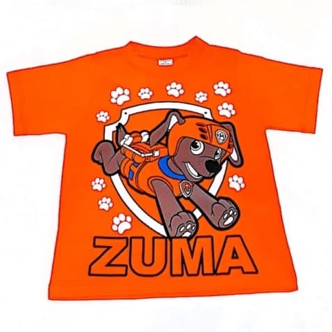 Camiseta Zuma Patrulha Canina Infantil - Pronta Entrega