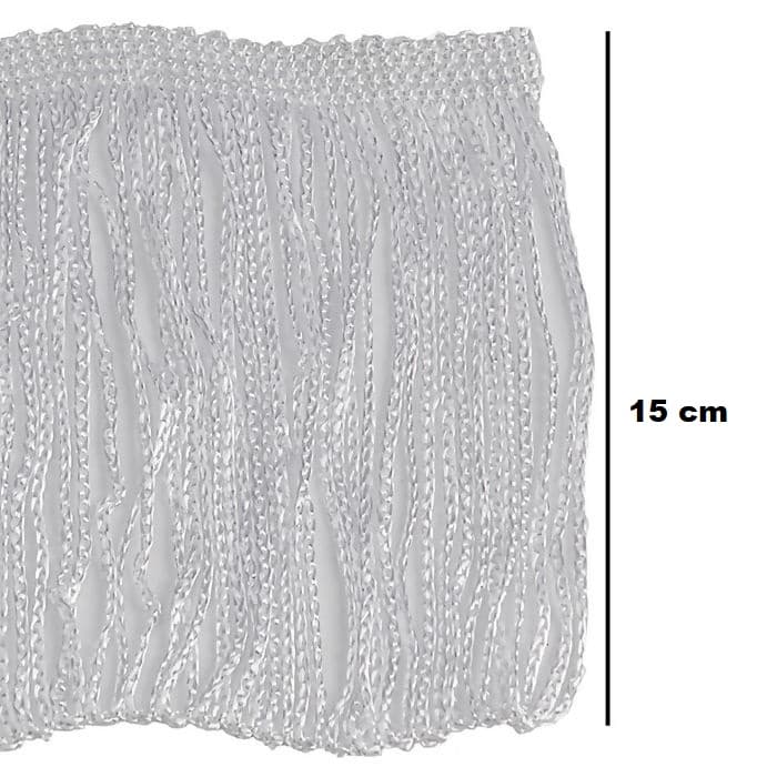 Franja De Tecido 15 Cm Artesanato -  Varias cores Rolo Com 10 Metros NYBC