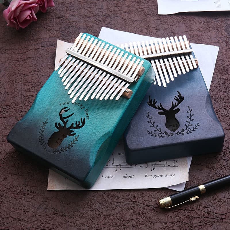 B1R Kalimba 17 Teclas De Piano De Madeira Para Instrumentos Musicais YL2206