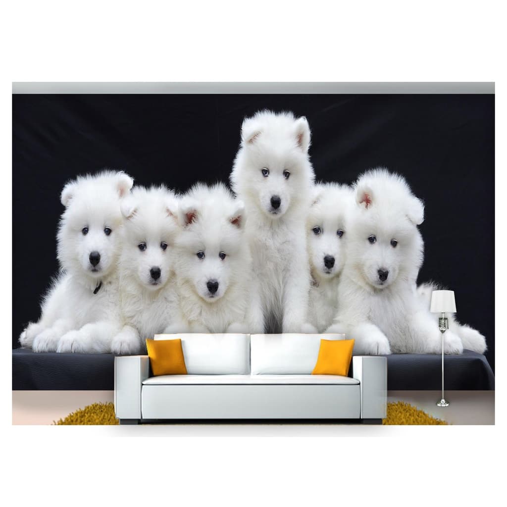 papel de parede Animais Cachorros Filhotes 3D 6m² ANM242