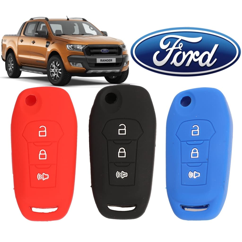 1 Capa Capinha Silicone Chave Canivete Ford Ka Ranger Eco Sport Fiesta Focus Fusion Mustang