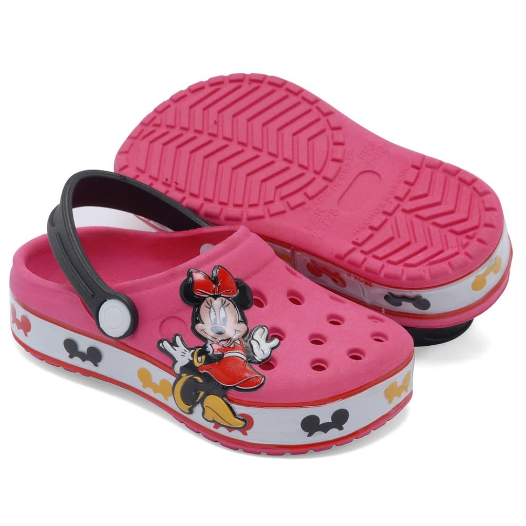 Sandália Infantil Minnie Babuche Menina Leve Confortável