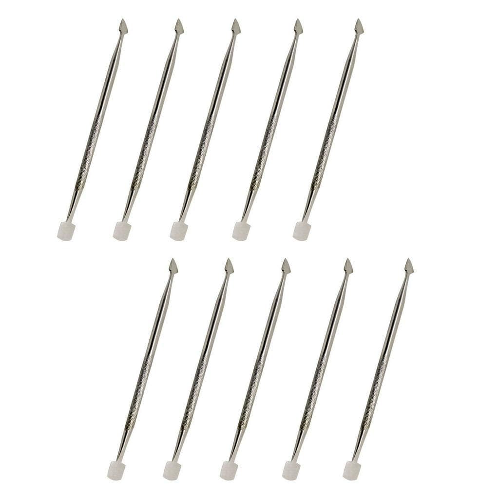 Kit Espátula Cutículas Inos Manicure Inox 10 unidades