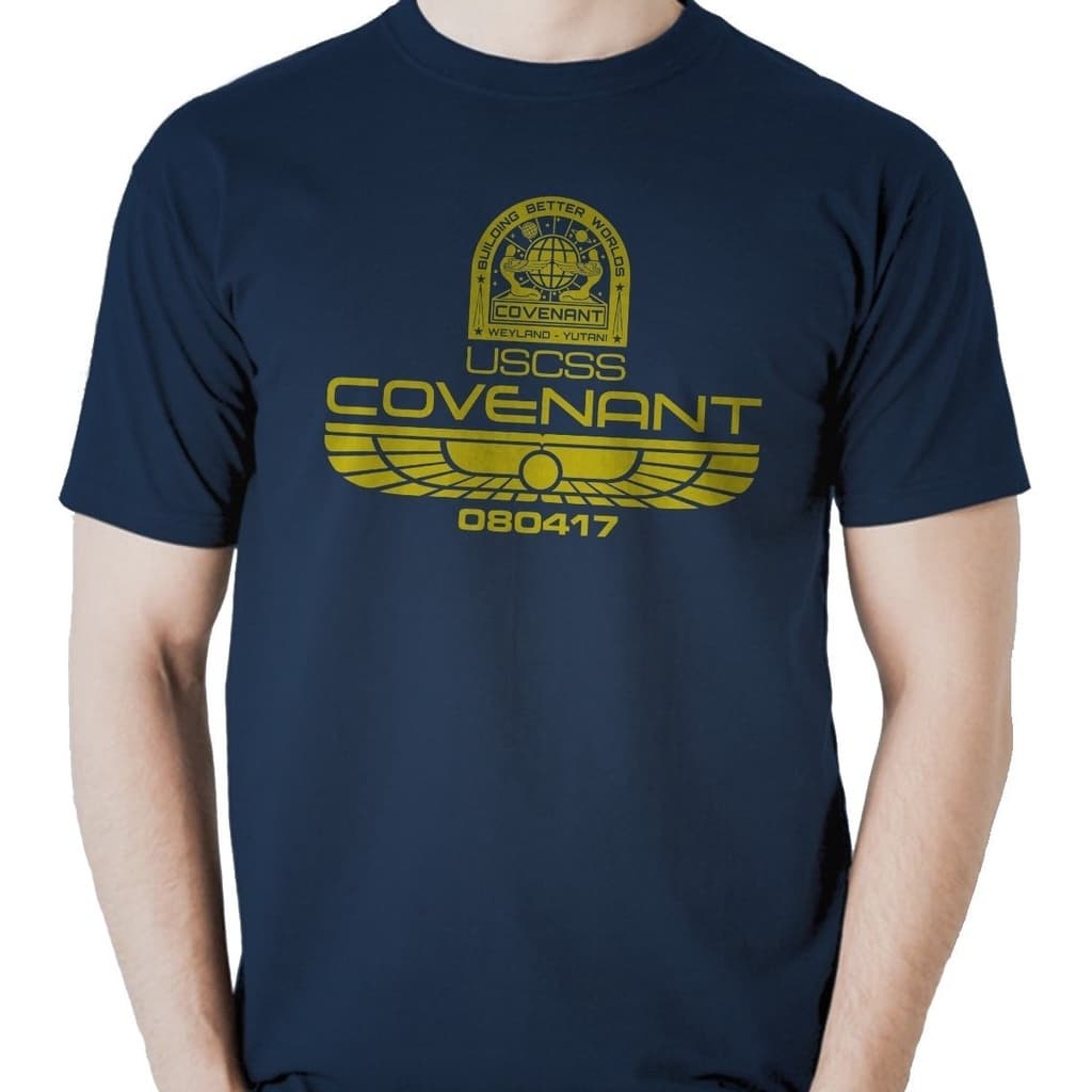 Camiseta Geek Nerd Filme Aliens Nave USCSS Covenant Algodão
