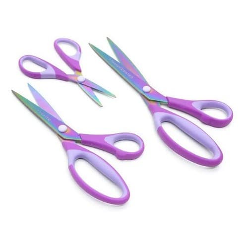 Kit 3 Tesoura Titânio com personalização de nome.