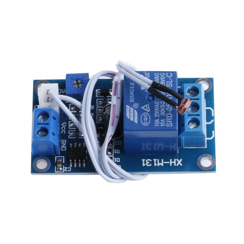 HL DC 5V XH-M131 Interruptor De Controle De Luz Relé Fotoresistor Módulo Detecção Sens