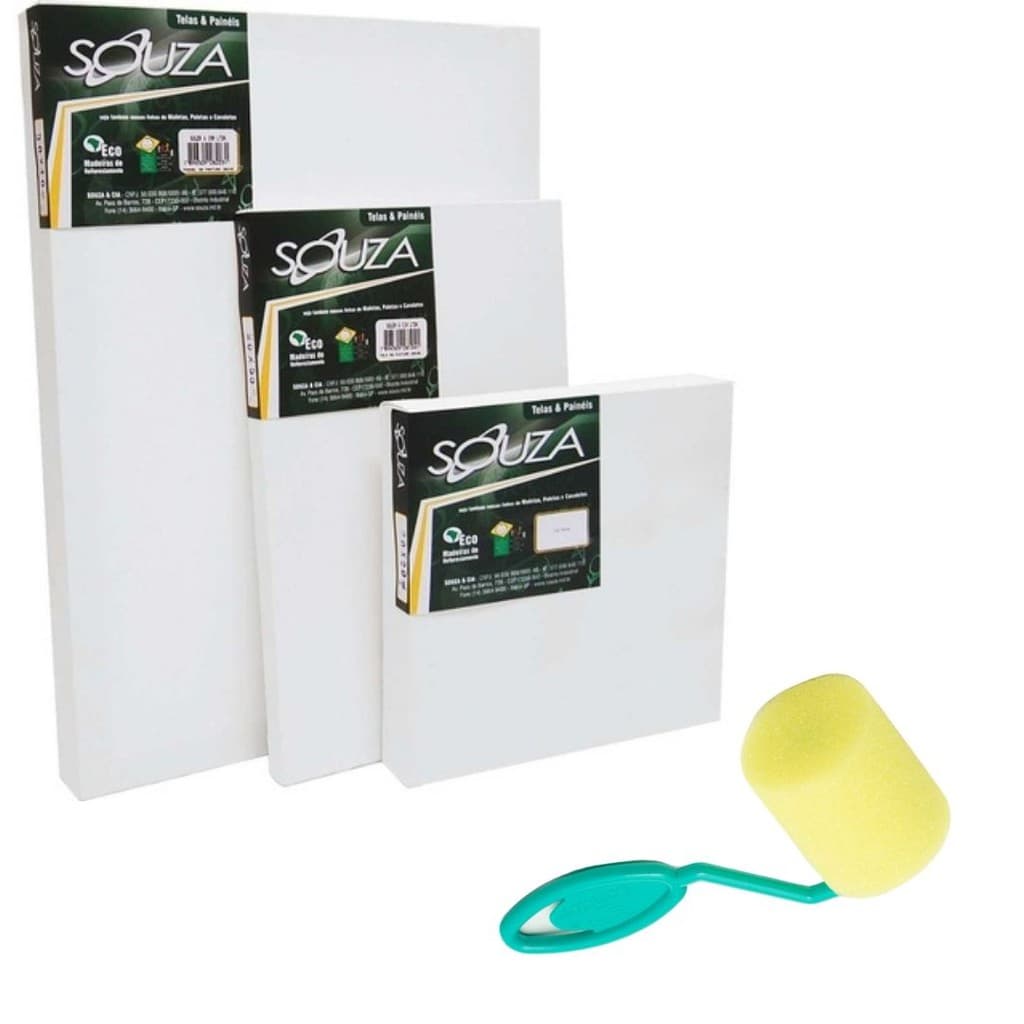 Tela Para Pintura Branca + Brinde Rolo Para Pintura De 4 Cm Envio Em 24 Horas