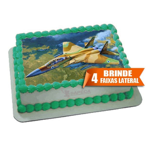 Papel arroz Avião Caça Força Aerea 20x30cm